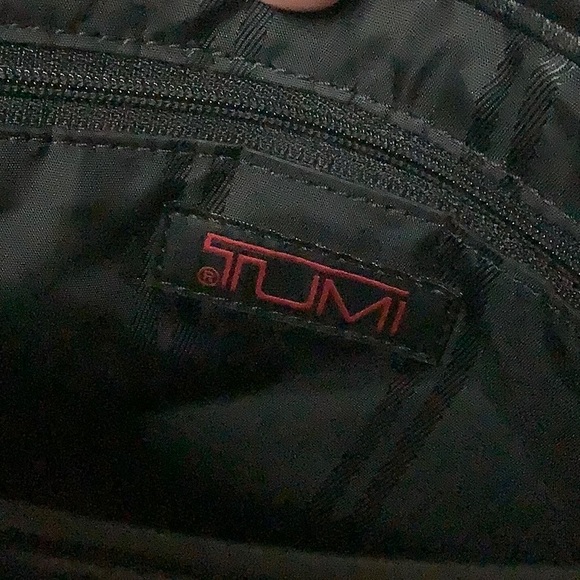 Tumi black leather & nylon crossbody bag - Picture 6 of 11